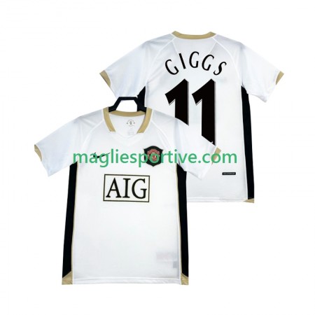 Completo Calcio Manchester United GIGGS 11 Retro Divisa Trasferta 2006-2007